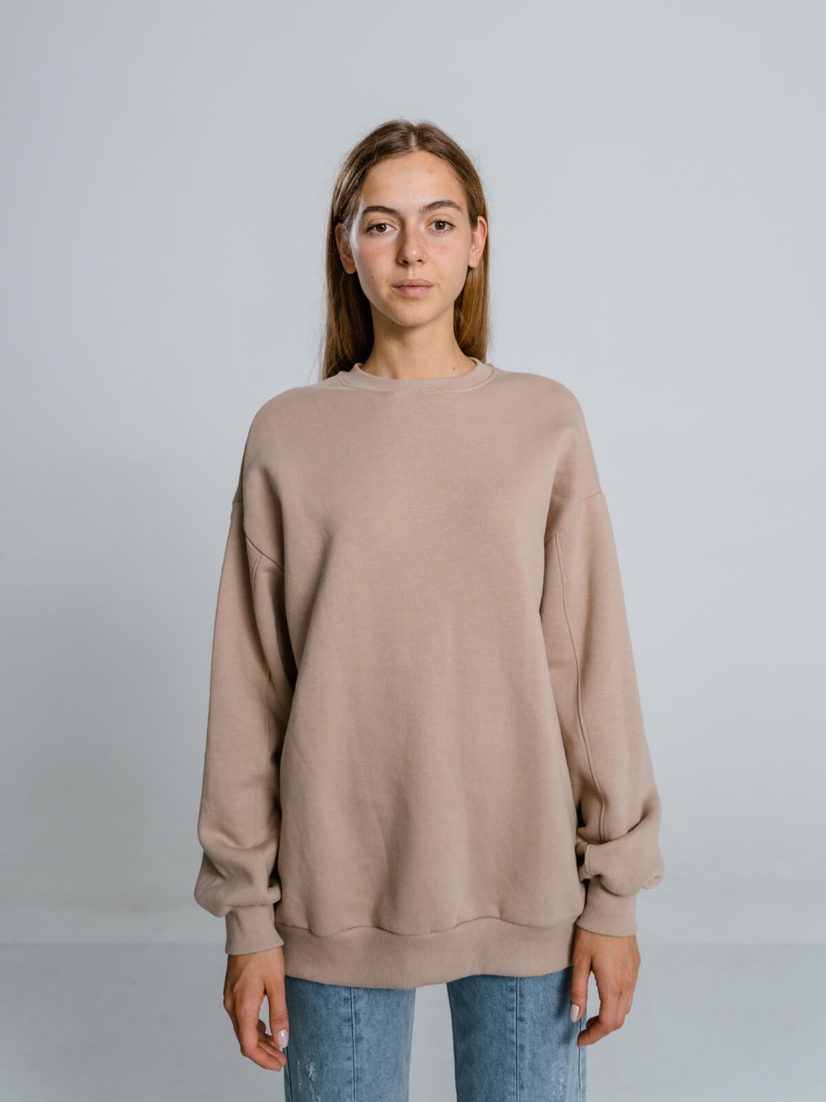 Brown oversized sweatshirt